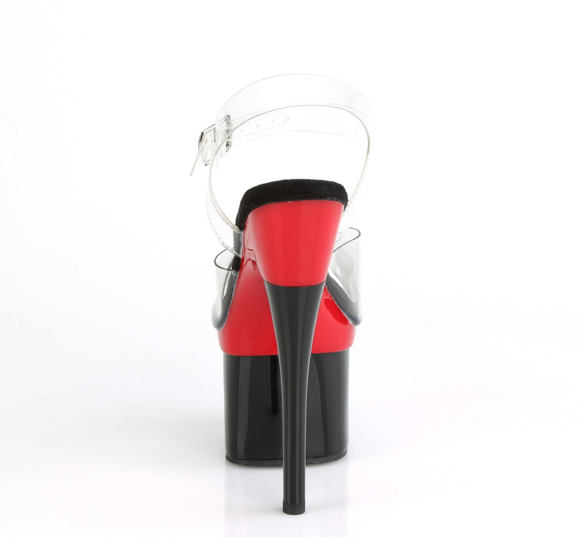 Pleaser Sandales pour femmes ESTEEM-708 CLR / RED-BLK