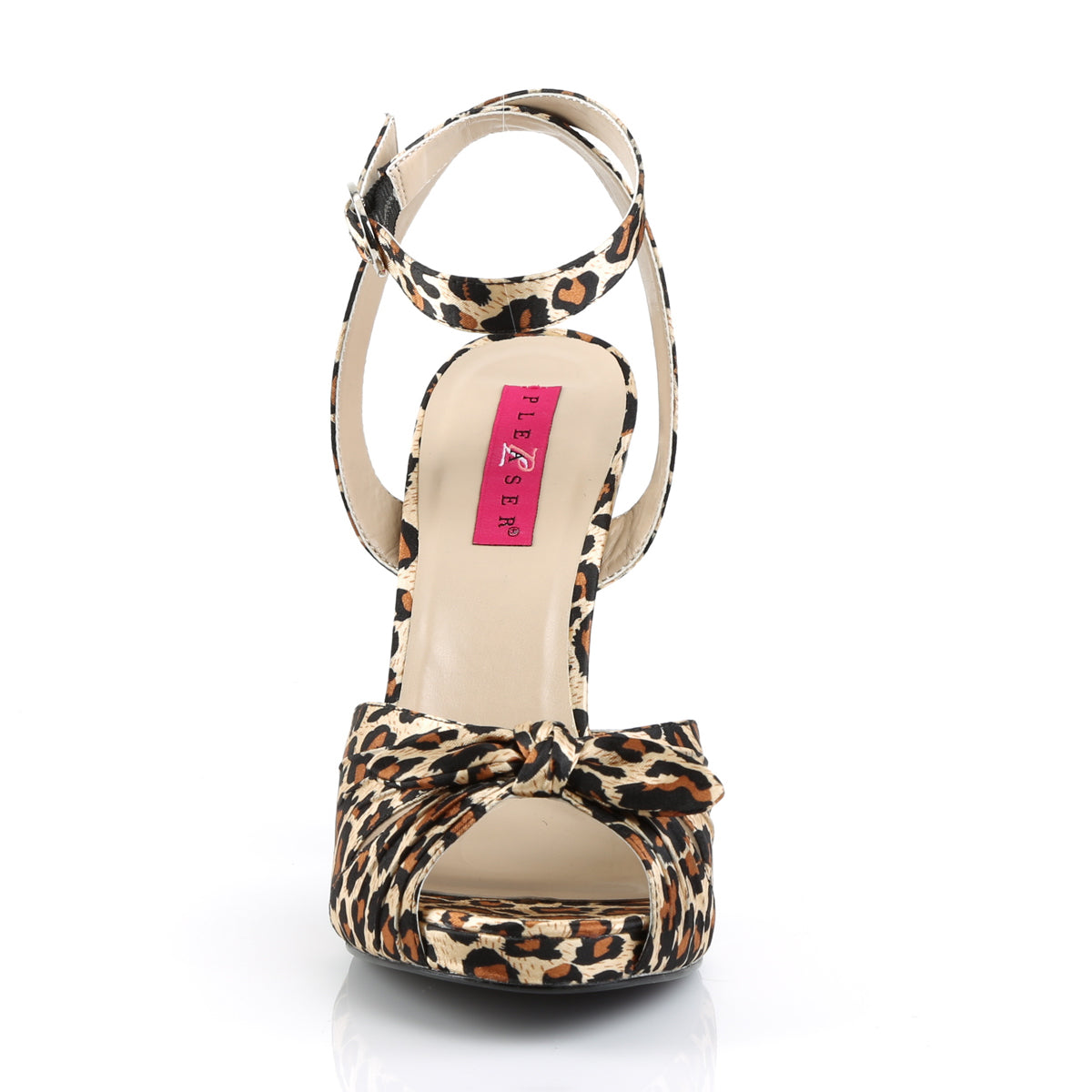 Pleaser Pink Label Pompes pour femmes EVE-01 cheetah satin