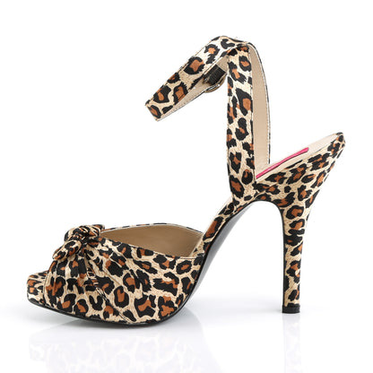 Pleaser Pink Label Womens Pumps EVE-01 Cheetah Satin