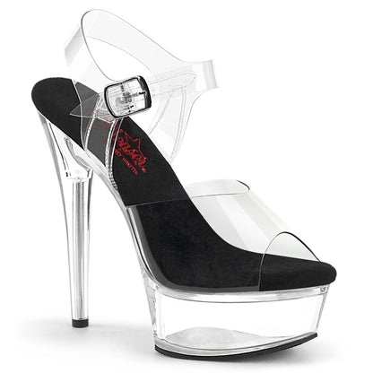 Pleaser   EXCITE-608 CLR-BLK / CLR