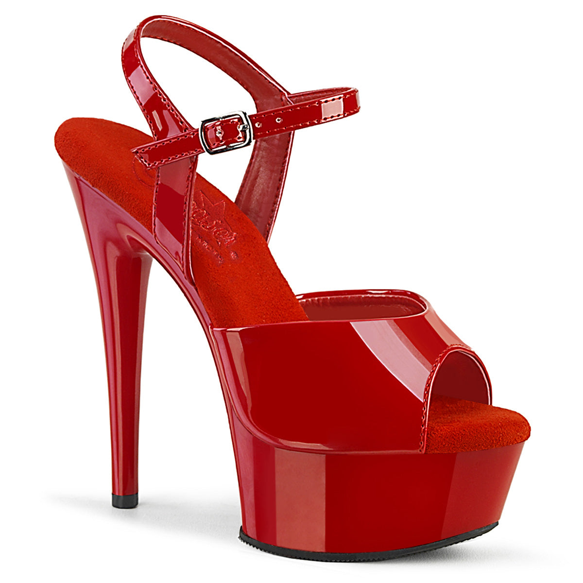Pleaser  Des sandales EXCITE-609 Pat rouge / rouge