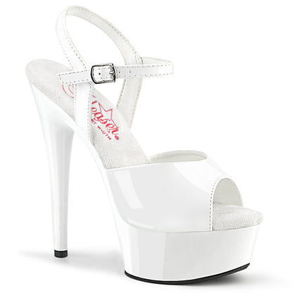 Pleaser  Des sandales EXCITE-609 wht pat / wt