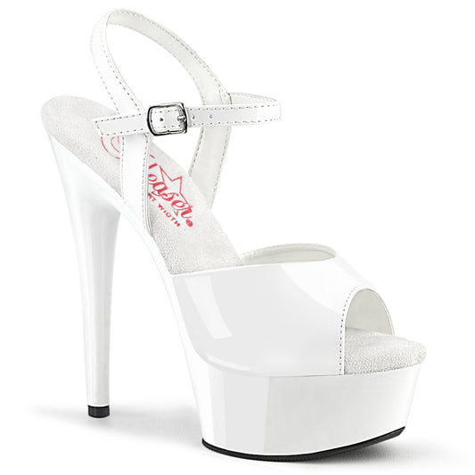 Pleaser  Des sandales EXCITE-609 wht pat / wt