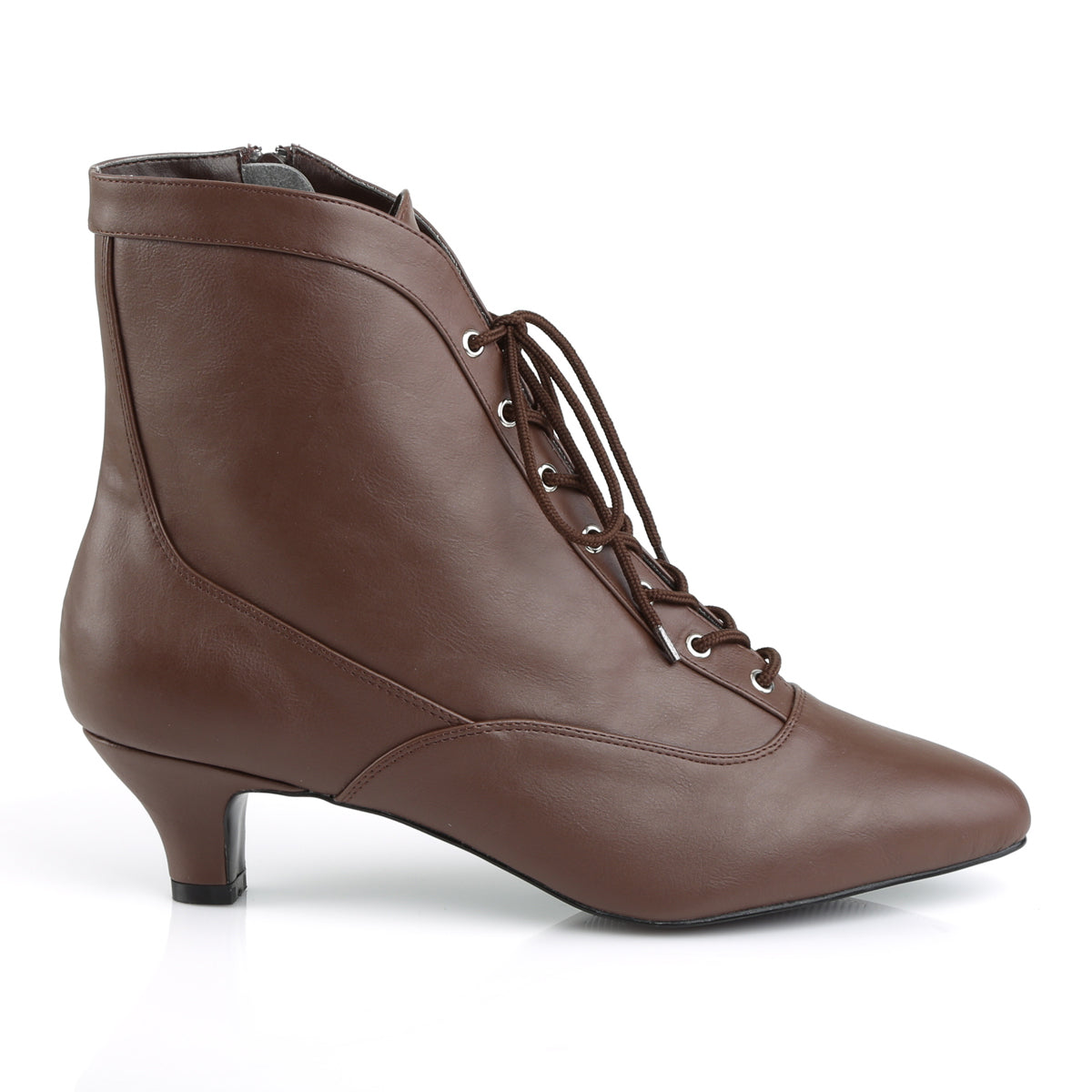 Pleaser Pink Label Bottines pour femmes FAB-1005 cuir fausse brun