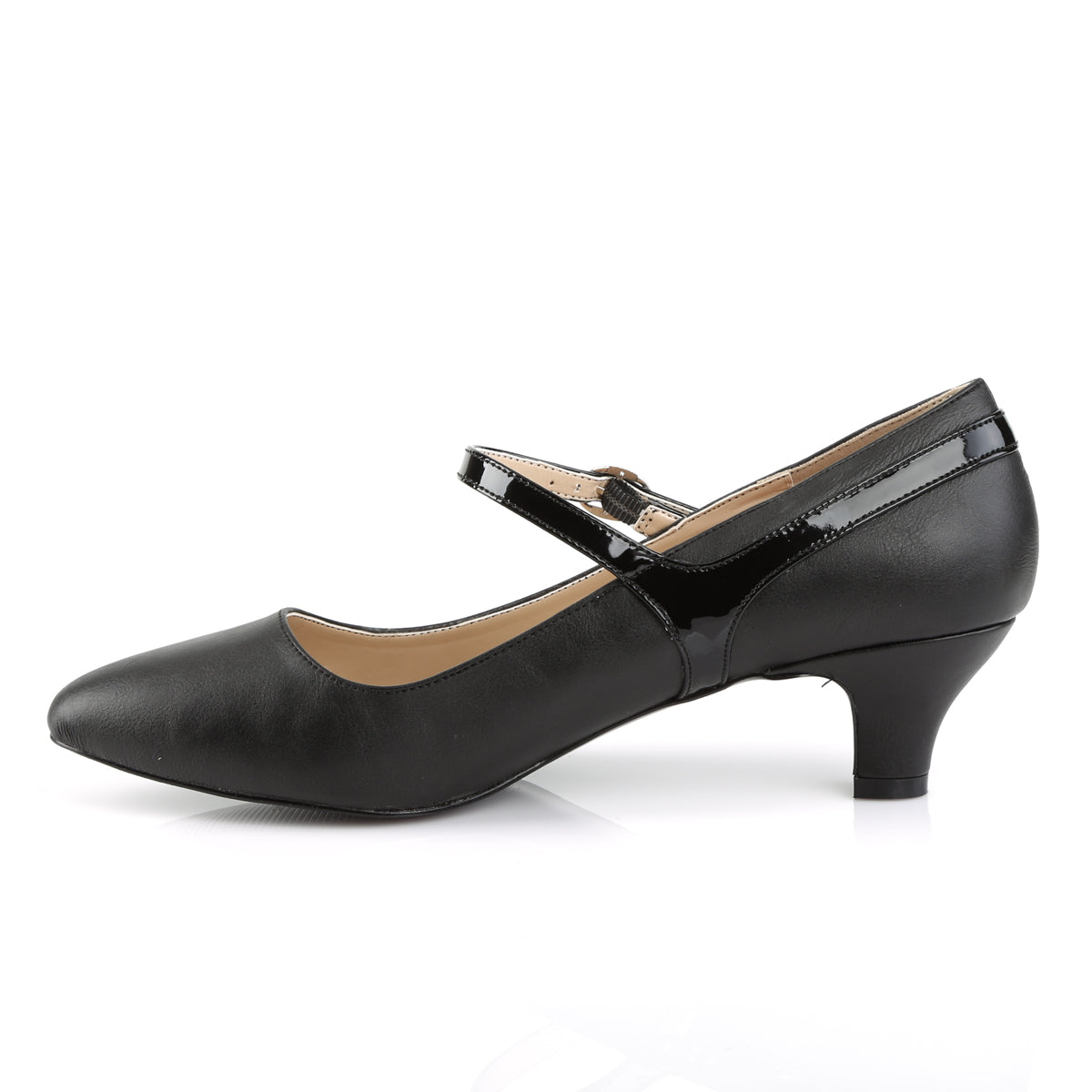 Pleaser Pink Label Pompes pour femmes FAB-425 Blk Faux Cuir-Pat