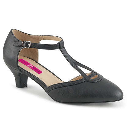 Pleaser Pink Label Pompes pour femmes FAB-428 Blk Faux Cuir