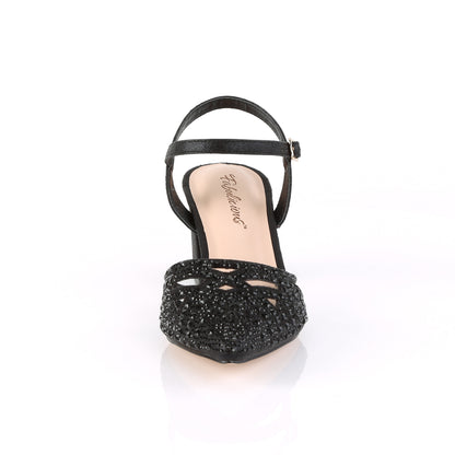 Fabulicious Pompes pour femmes FAYETissu chatoyant -06 blk