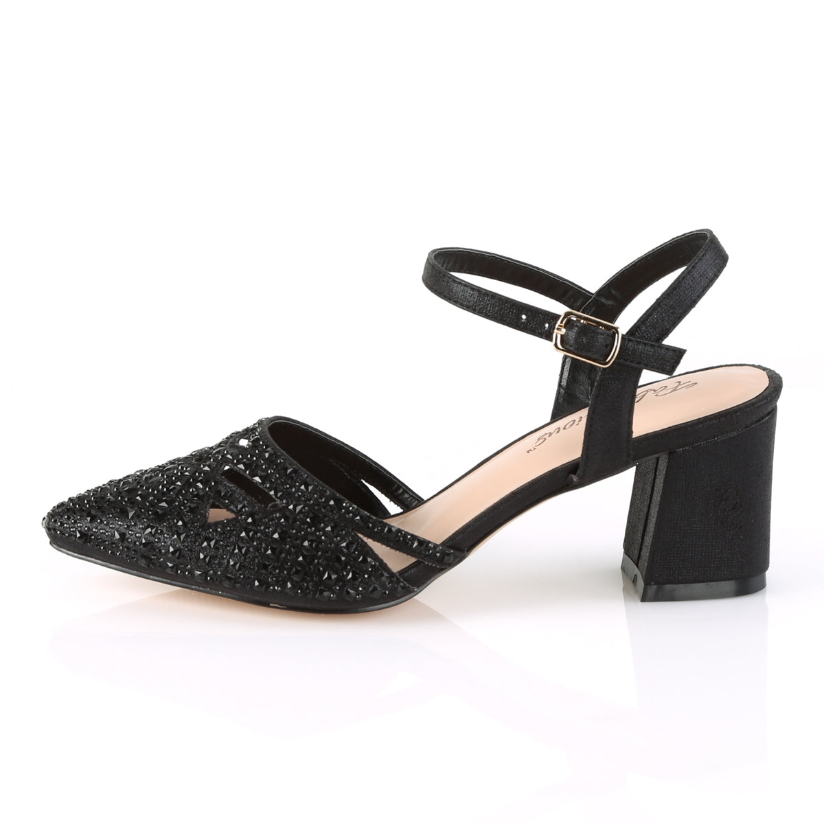 Fabulicious Pompes pour femmes FAYETissu chatoyant -06 blk