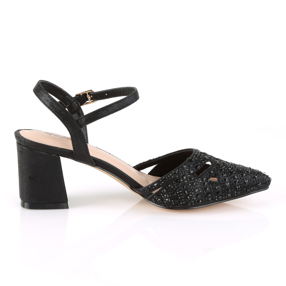 Fabulicious Pompes pour femmes FAYETissu chatoyant -06 blk