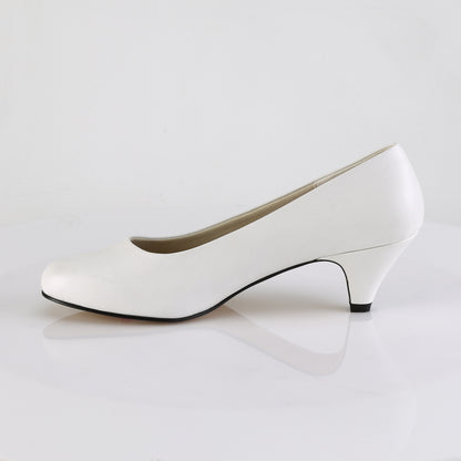 Pleaser Pink Label Womens Pumps FEFE-01 Wht Faux Leather