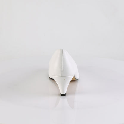 Pleaser Pink Label Womens Pumps FEFE-01 Wht Faux Leather