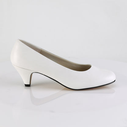 Pleaser Pink Label Womens Pumps FEFE-01 Wht Faux Leather