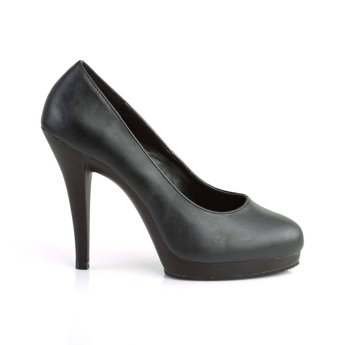 Pleaser Pink Label Pompes pour femmes FLAIR-480 BLK PU / BLK MATTE