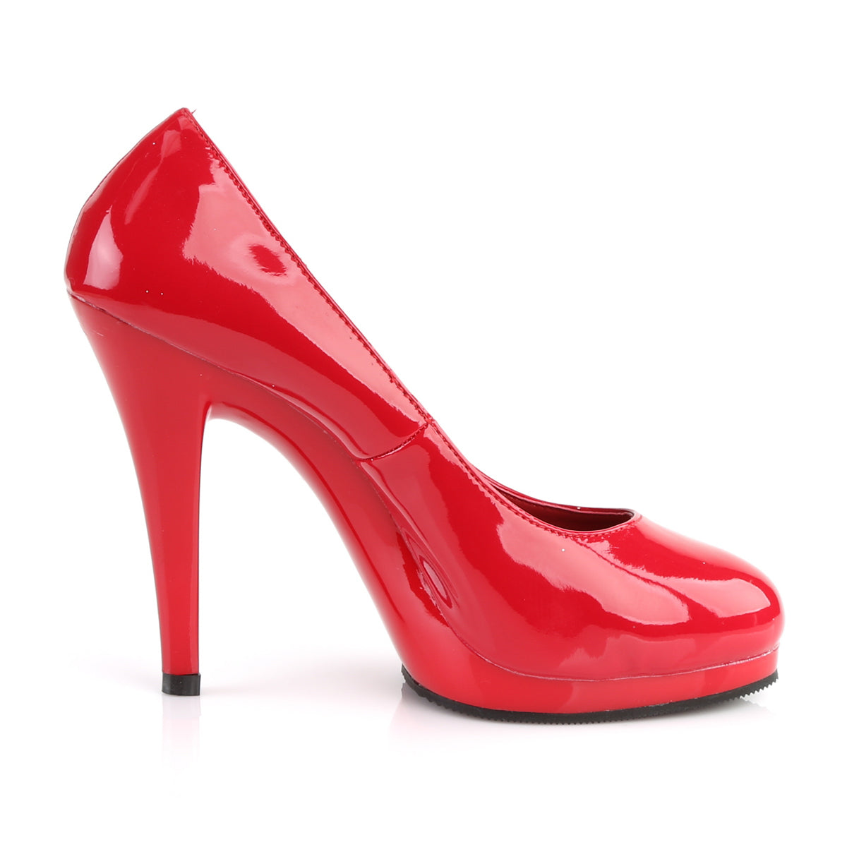 Pleaser Pink Label Womens Pumps FLAIR-480 Red Pat/Red