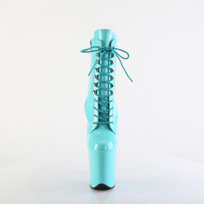 Pleaser Women's Platform Shoes FLAMINGO-1020 Aqua Pat/Aqua