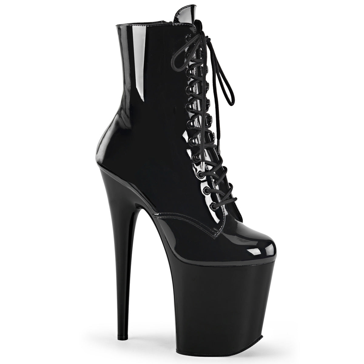Pleaser Bottines pour femmes FLAMINGO-1020 BLK PAT / BLK