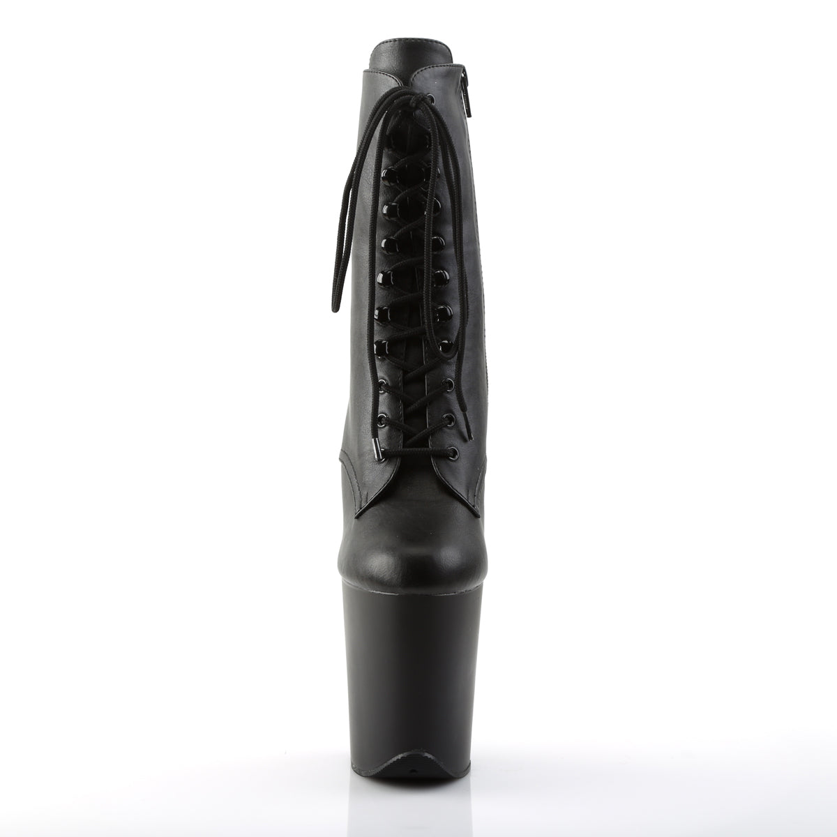 Pleaser Bottines pour femmes FLAMINGO-1020 Blk Faux Cuir / Blk Matte