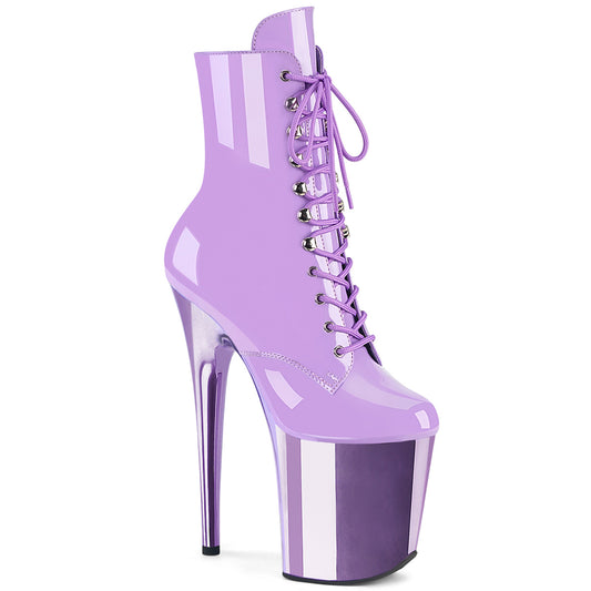 Pleaser Women's Platform Shoes FLAMINGO-1020 Lavender Pat/Lavender Chrome