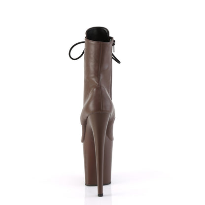 Pleaser   FLAMINGO-1020 Mocha Faux Leather / Moch Matte