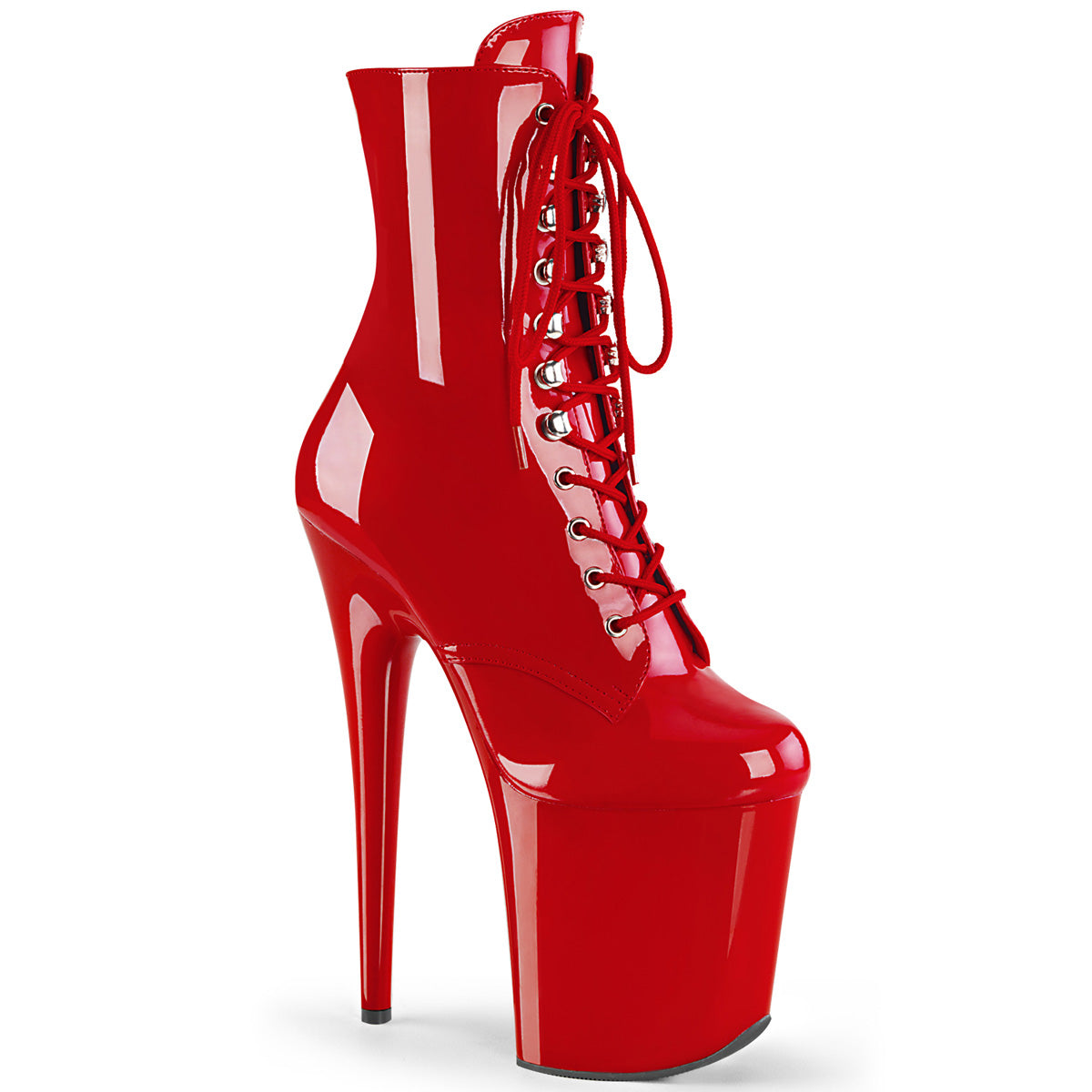 Pleaser Bottines pour femmes FLAMINGO-1020 Pat rouge / rouge