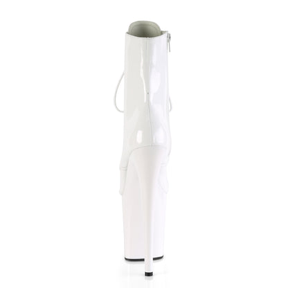 Pleaser Bottines pour femmes FLAMINGO-1020 wht pat / wht