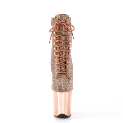 Pleaser  Bottines FLAMINGO-1020CRS rose or rs / rose or chrome