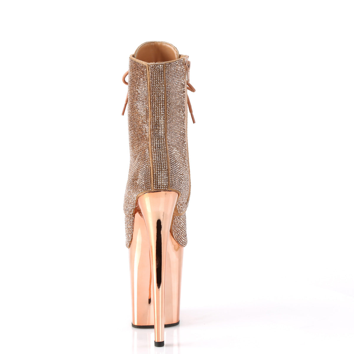 Pleaser  Bottines FLAMINGO-1020CRS rose or rs / rose or chrome