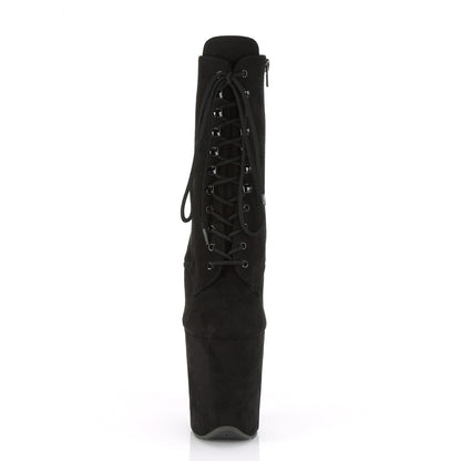 Pleaser Bottines pour femmes FLAMINGO-1020FS BLK FAUX SUDE / BLK FAUX SUDE