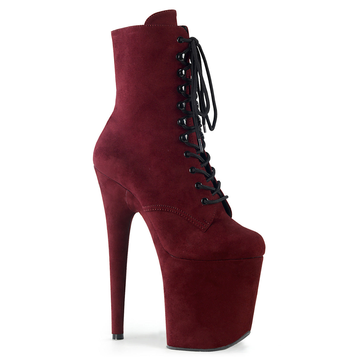 Pleaser Bottines pour femmes FLAMINGO-1020FS Bourgogne Faux Suisse / Bourgogne Faux Suisse