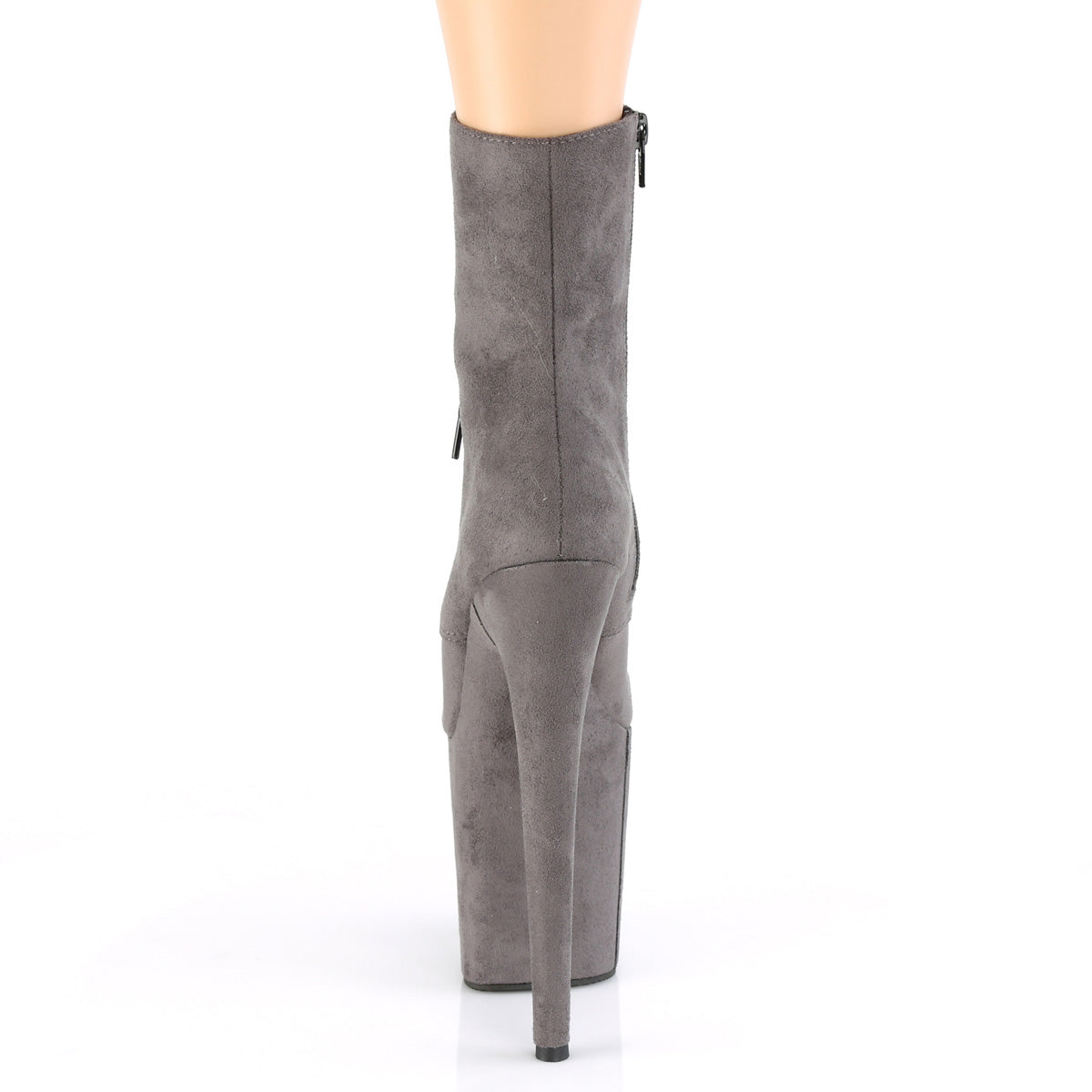 Pleaser Bottes d'Ankle FLAMINGO-1020FS Grey Faux Suede / Grey Faux Suede