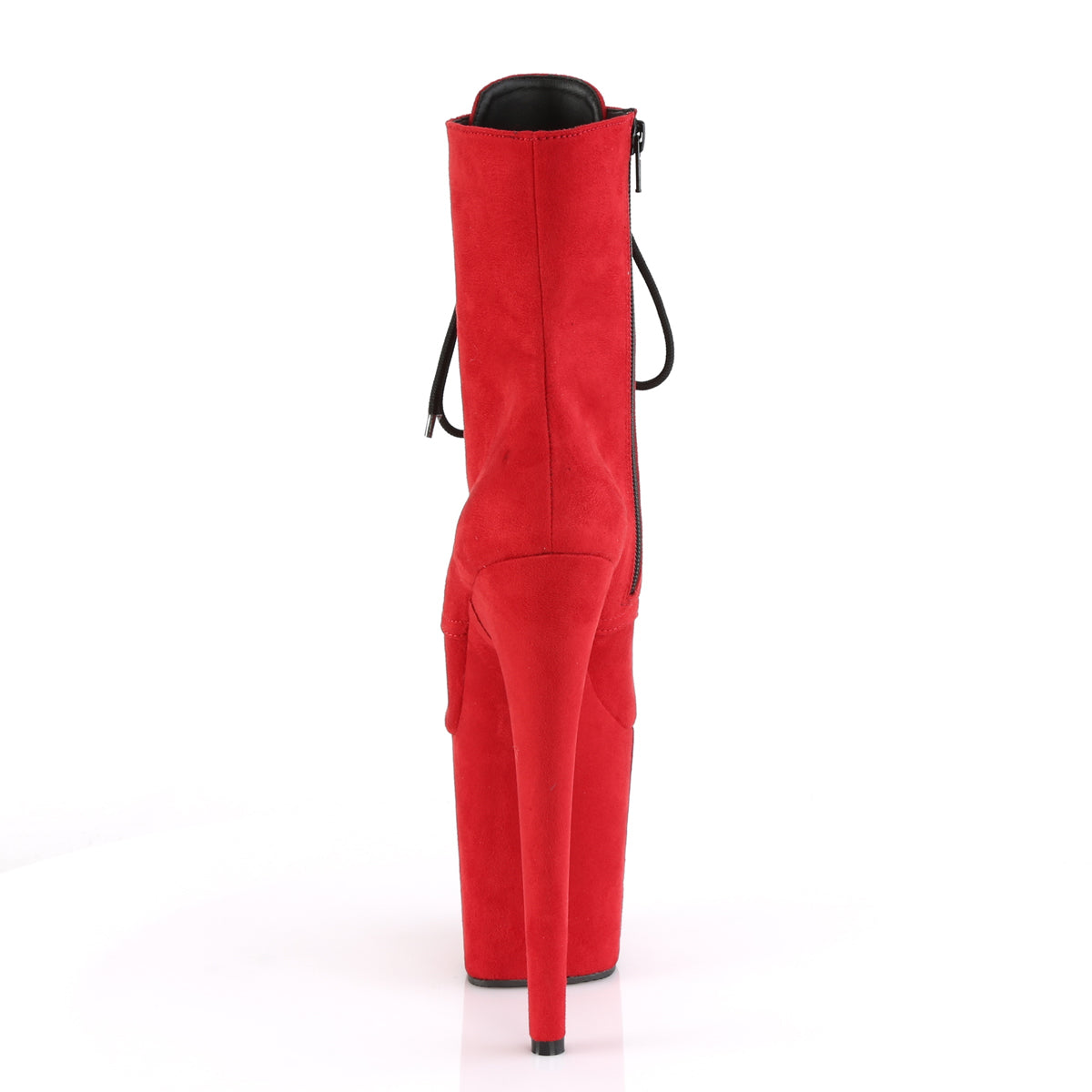 Pleaser Bottines pour femmes FLAMINGO-1020FS rouge en forme de faux suède / daim fausse rouge