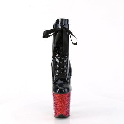 Pleaser   FLAMINGO-1020hg blk holo pat /Rainbow Briller