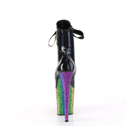 Pleaser   FLAMINGO-1020hg blk holo pat /Rainbow Briller
