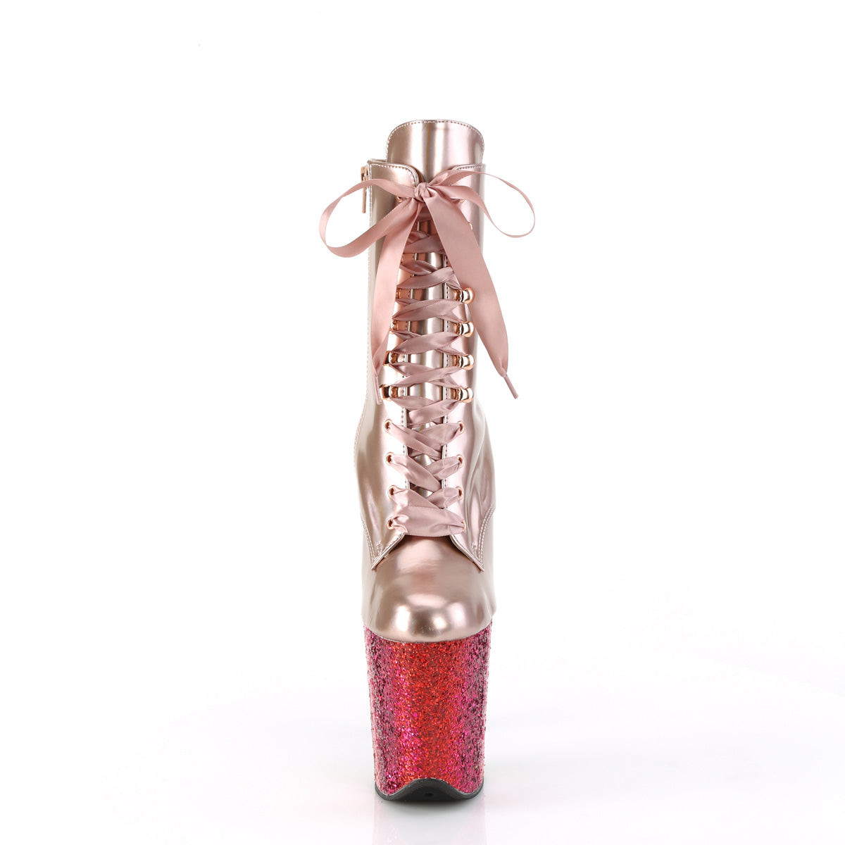 Pleaser   FLAMINGO-1020hg Holo Gold rose Pat /Rainbow Briller
