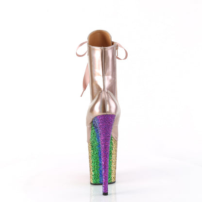 Pleaser   FLAMINGO-1020hg Holo Gold rose Pat /Rainbow Briller
