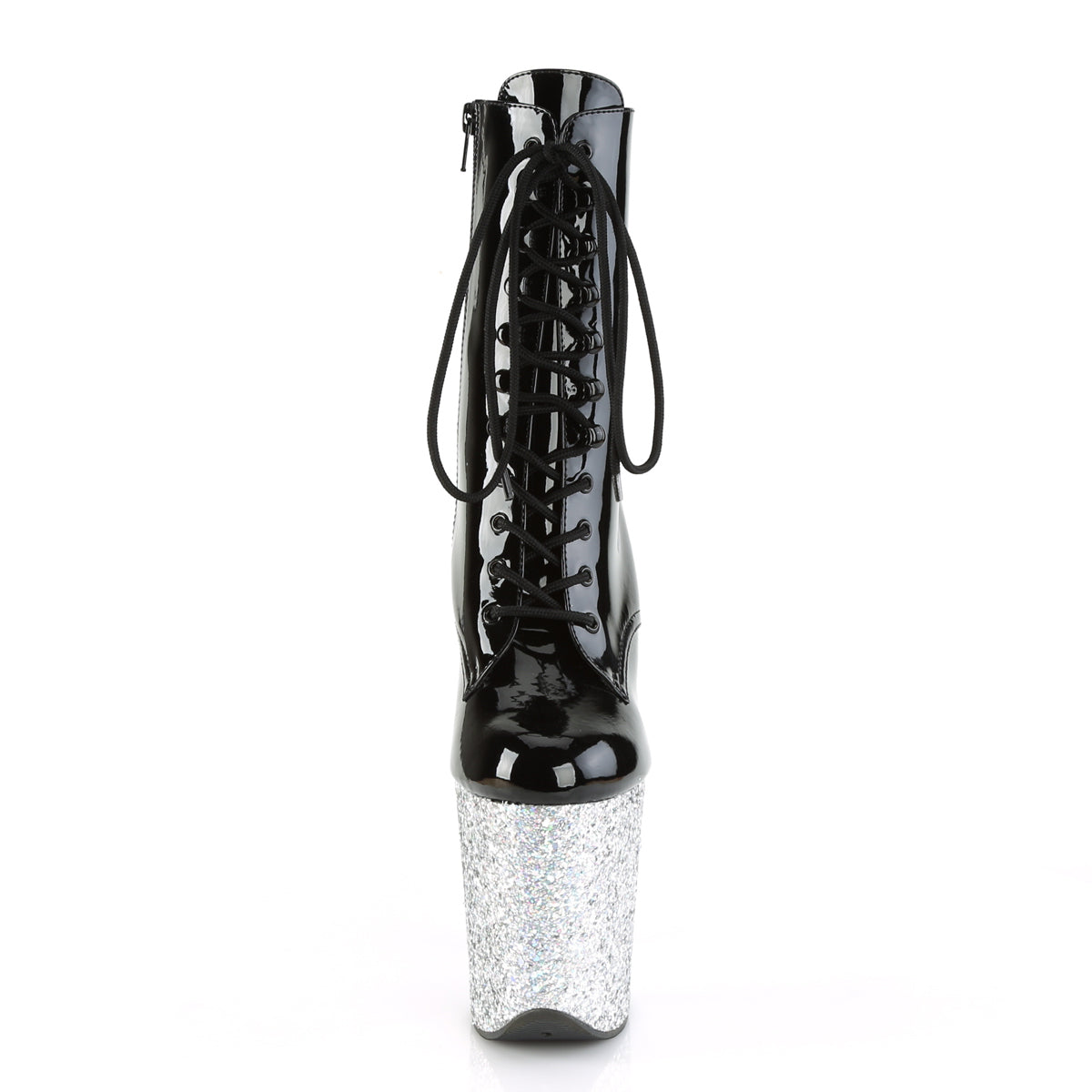 Pleaser Bottines pour femmes FLAMINGO-1020LG BLK / SLV Multi Glitter