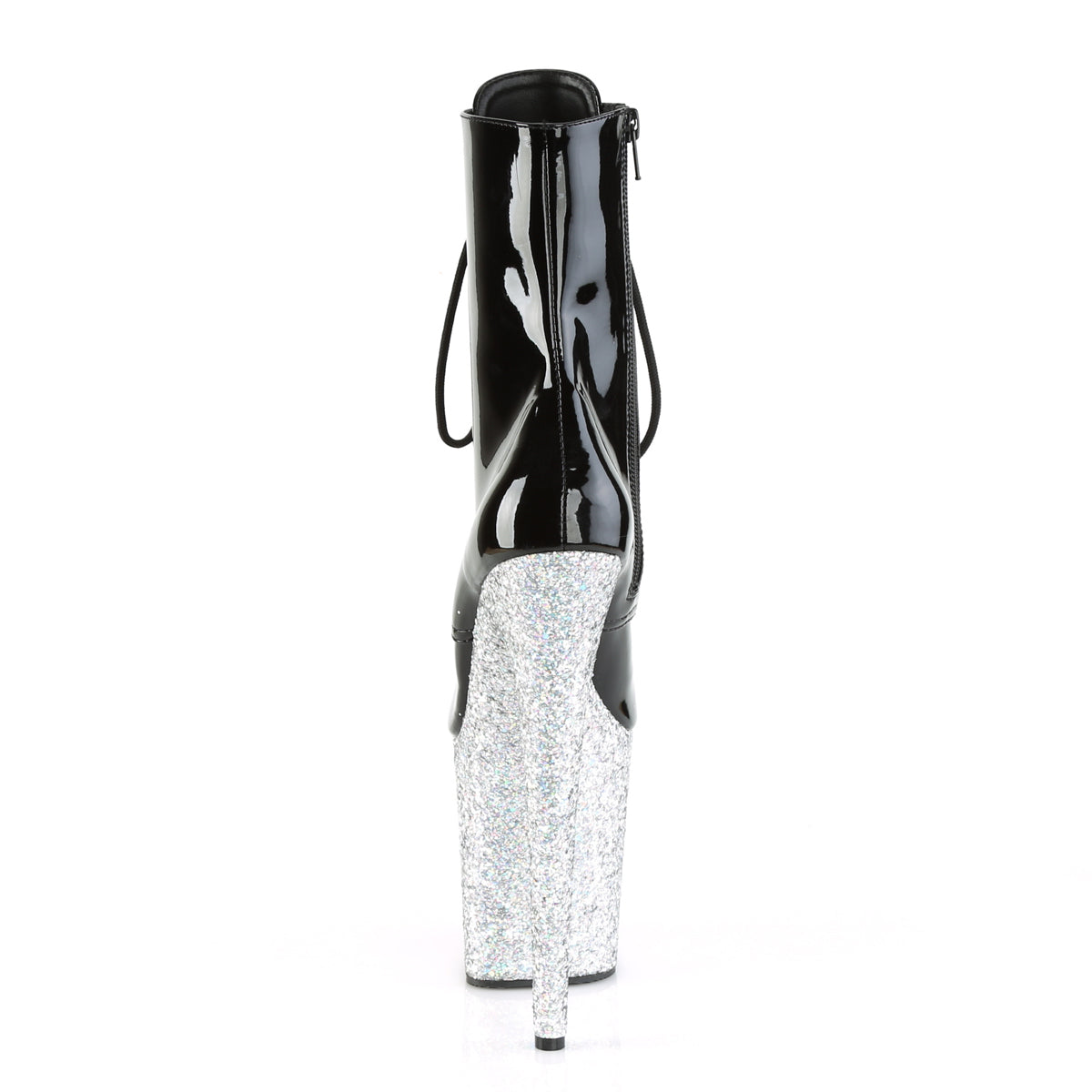 Pleaser Bottines pour femmes FLAMINGO-1020LG BLK / SLV Multi Glitter