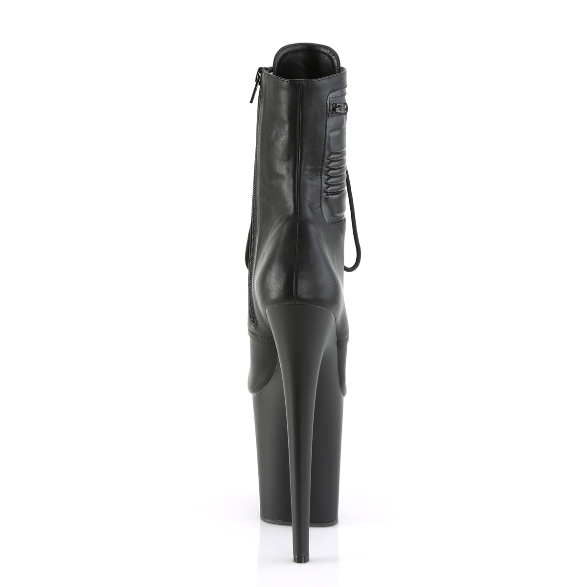 Pleaser Bottines pour femmes FLAMINGO-1020PK BLK FAUX CUIR / BLK MATTE