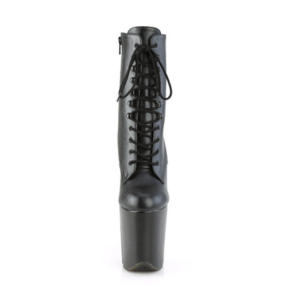 Pleaser Bottines pour femmes FLAMINGO-1020WR BLK FAUX CUIR / BLK FAUX CUIR