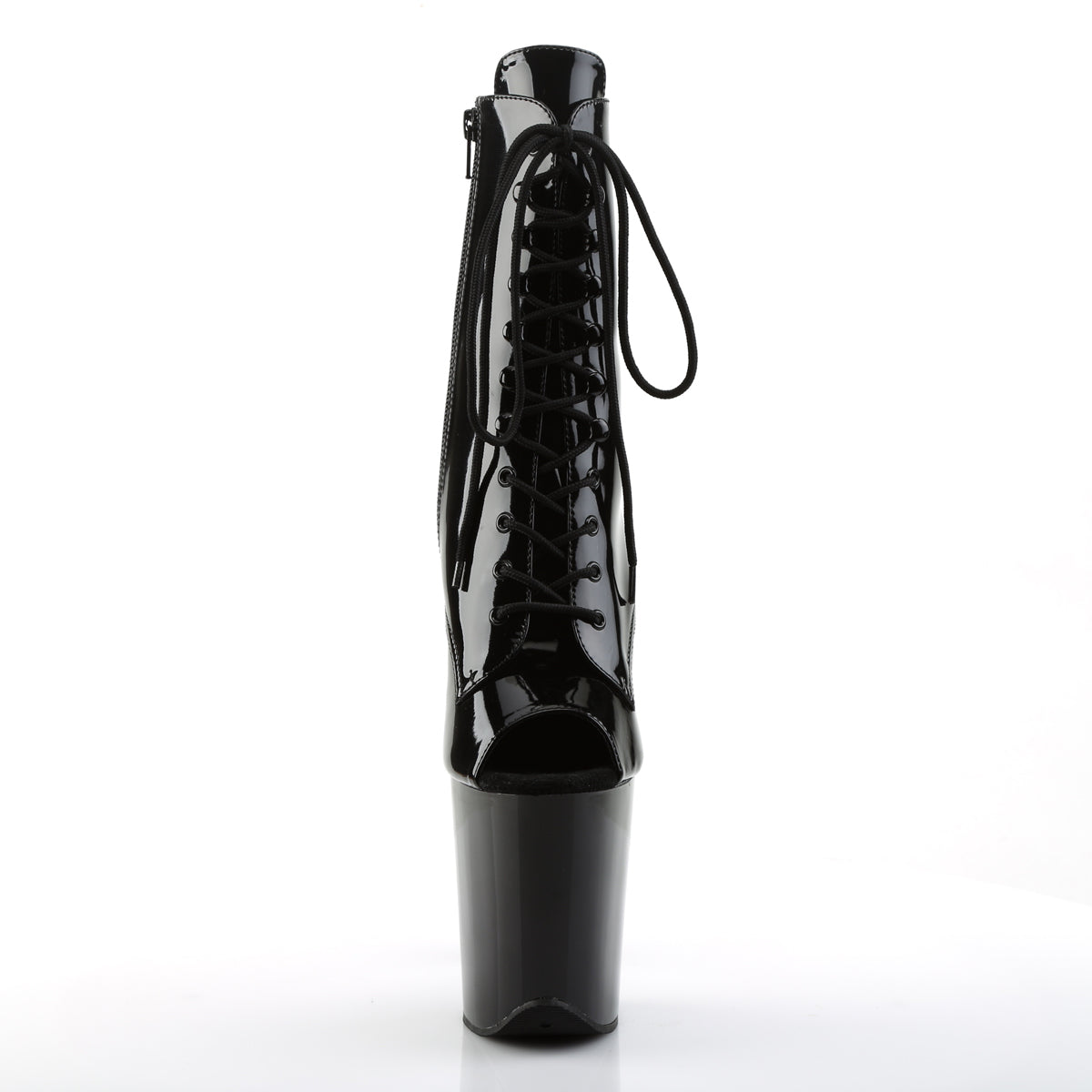 Pleaser Bottines pour femmes FLAMINGO-1021 BLK PAT / BLK