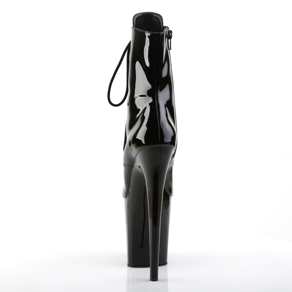 Pleaser Bottines pour femmes FLAMINGO-1021 BLK PAT / BLK