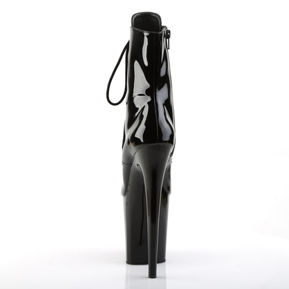 Pleaser Bottines pour femmes FLAMINGO-1021 BLK PAT / BLK