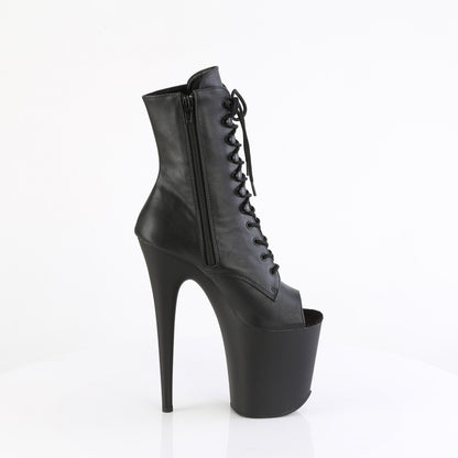 Pleaser   FLAMINGO-1021 Blk faux cuir / blk matte