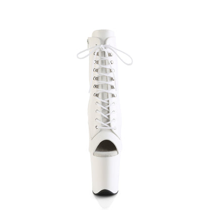 Pleaser   FLAMINGO-1021 wht faux cuir / wht matte