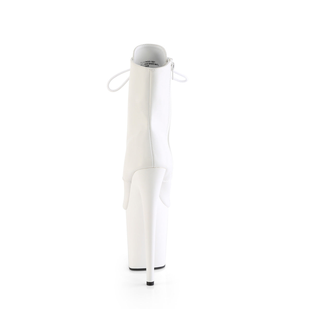 Pleaser   FLAMINGO-1021 wht faux cuir / wht matte