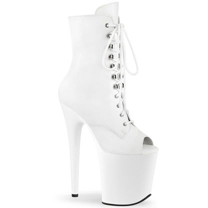 Pleaser   FLAMINGO-1021 wht faux cuir / wht matte