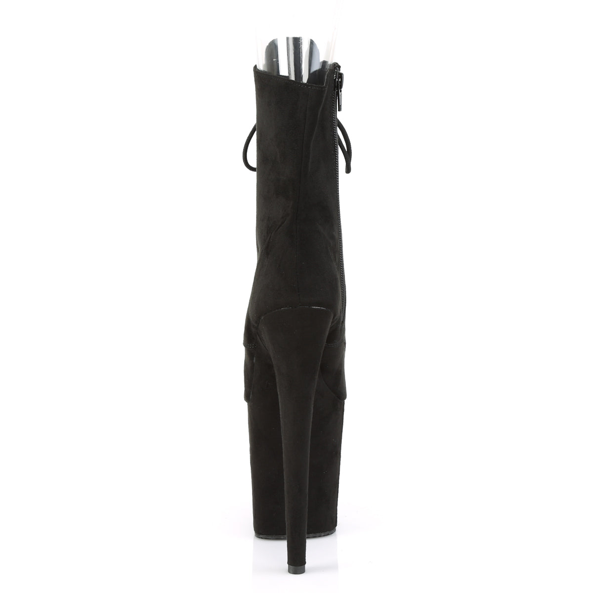 Pleaser Bottines pour femmes FLAMINGO-1021FS BLK FAUX SUDE / BLK FAUX SUDE