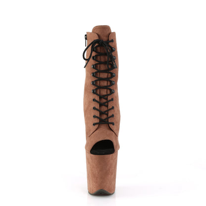 Pleaser  Ankle Boots FLAMINGO-1021FS Caramel Faux Suede/Caramel Faux Suede
