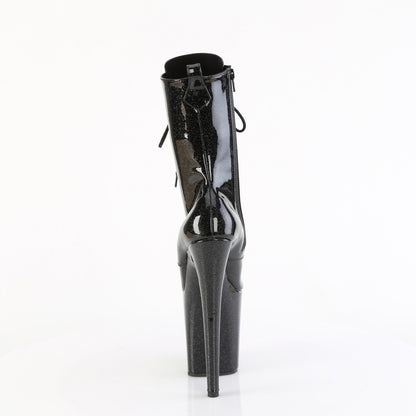Pleaser   FLAMINGO-1040GP Blk Glitter Pat/M