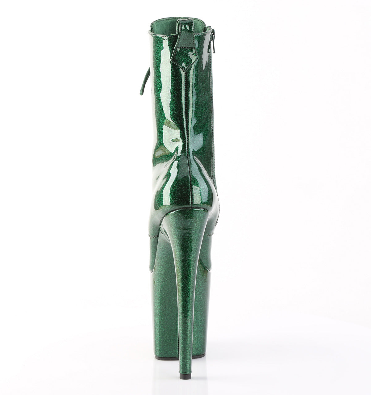 Pleaser Women's Platform Shoes FLAMINGO-1040GP Emerald Green Glitter Pat/M